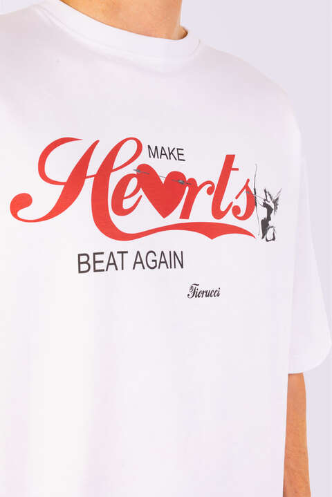 Fiorucci Make Hearts Beat Again T-Shirt White