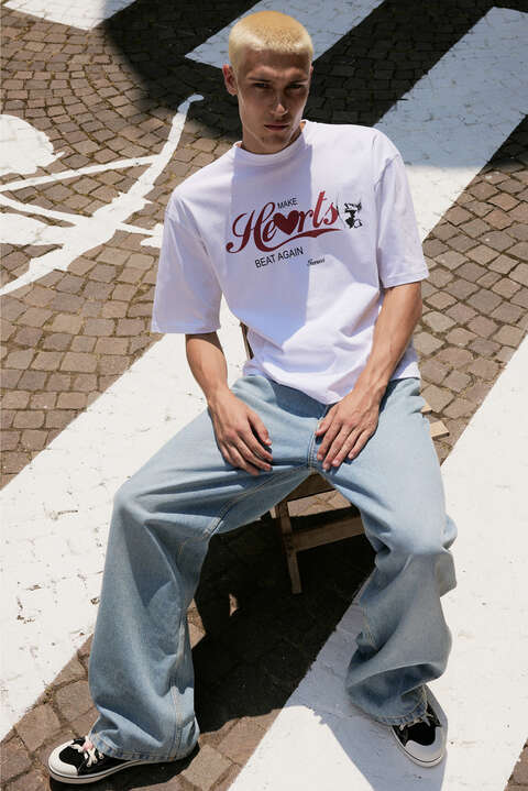 fiorucci Make Hearts Beat Again T-Shirt White
