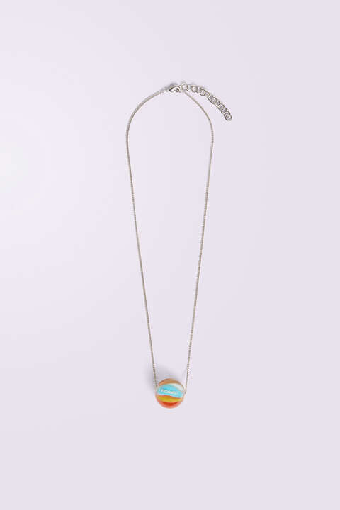 fiorucci Marble Logo Necklace Multi