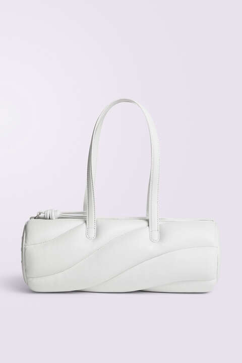 fiorucci Mella Leather Baguette Bag White