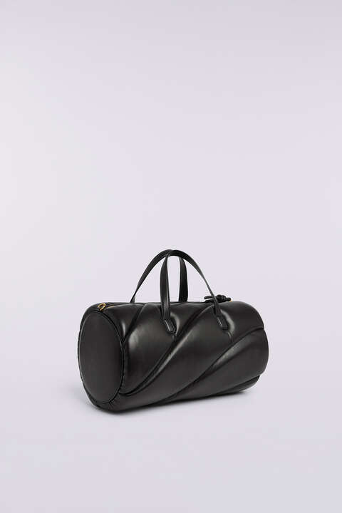 Fiorucci Mella Leather Duffle Bag Black
