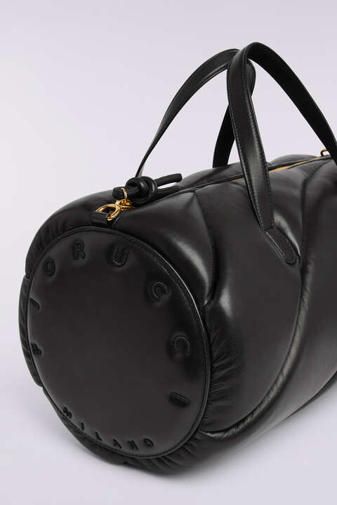 Fiorucci Mella Leather Duffle Bag Black