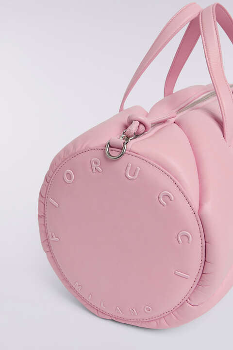 Fiorucci Mella Leather Duffle Bag Pink