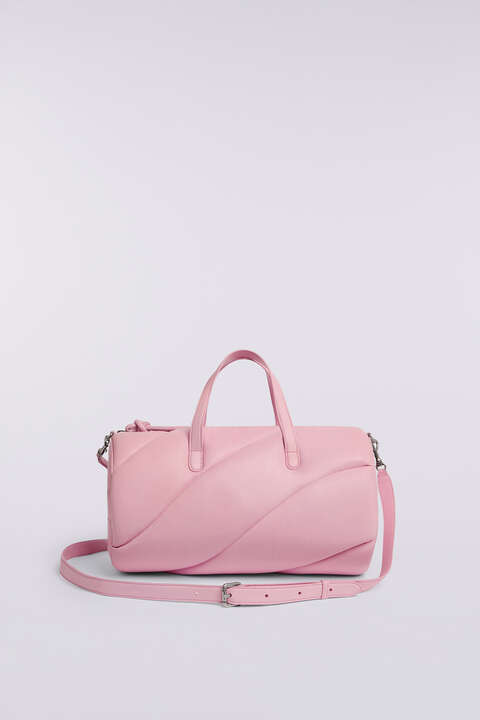 fiorucci Mella Leather Duffle Bag Pink
