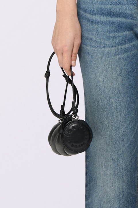 Fiorucci Mella Leather Micro Bag Black