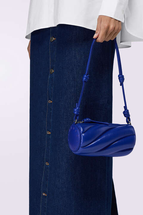 Fiorucci Mella Leather Mini Bag Blue
