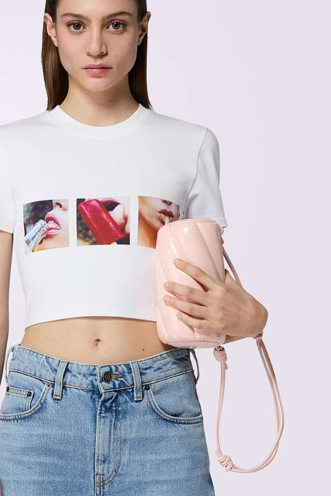 Fiorucci Mella Vinyl Mini Bag Pink