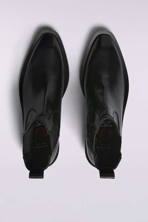 Fiorucci Men's Heart Leather Boots Black