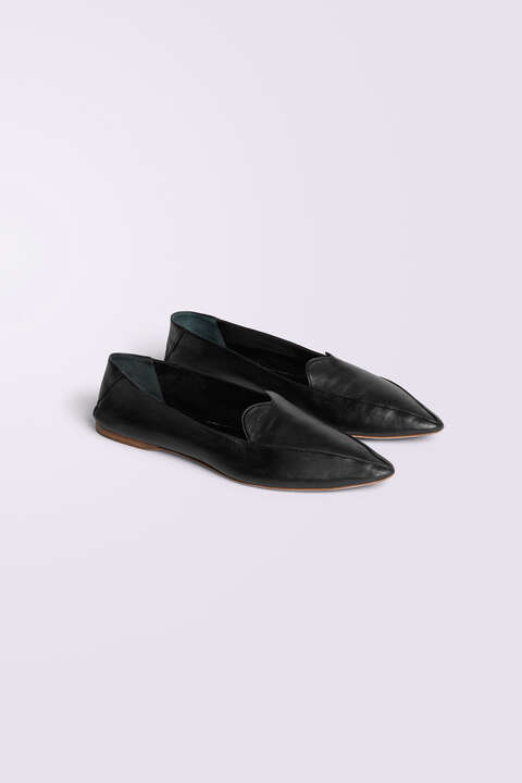 Fiorucci Men's Heart Leather Loafers Black