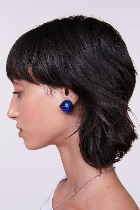 Fiorucci Mini Lollipop Earrings Blue