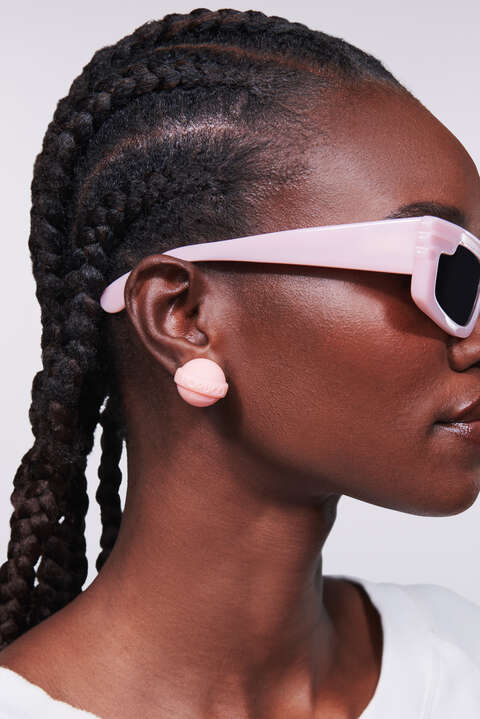 Fiorucci Mini Lollipop Earrings Pink