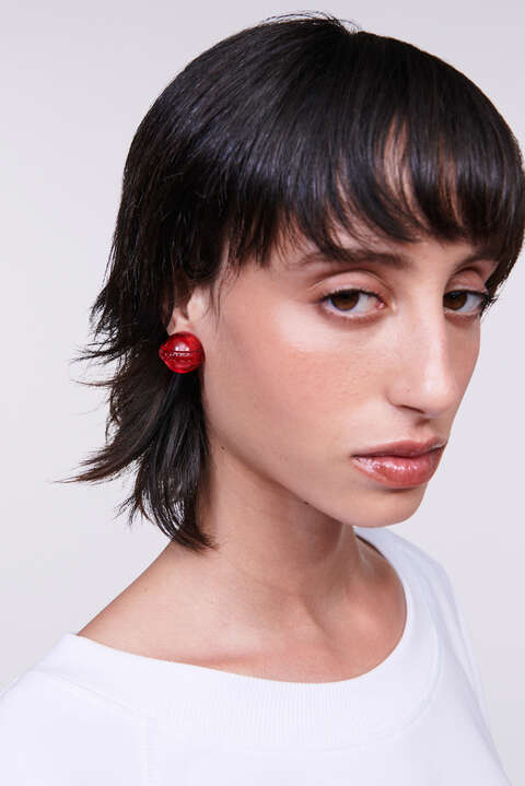 Fiorucci Mini Lollipop Earrings Red
