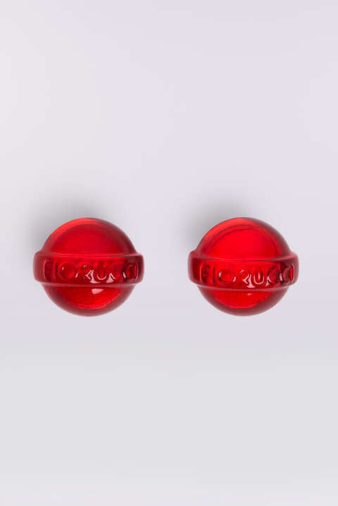 fiorucci Mini Lollipop Earrings Red