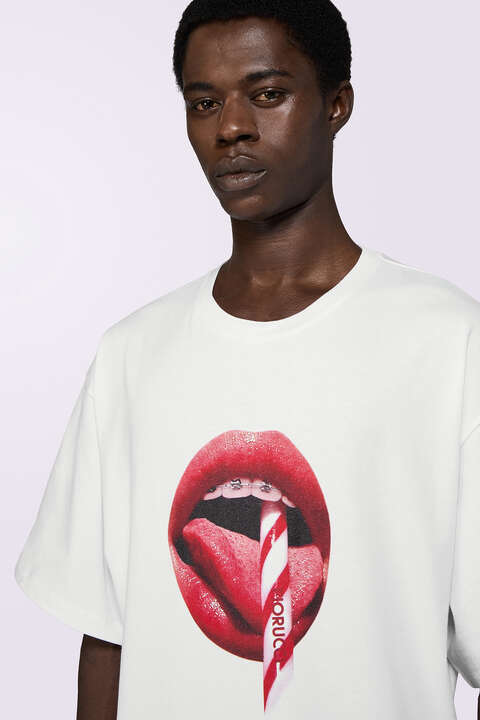 Fiorucci Mouth Graphic T-Shirt White