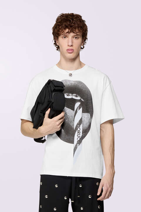 fiorucci Mouth Graphic T-Shirt White