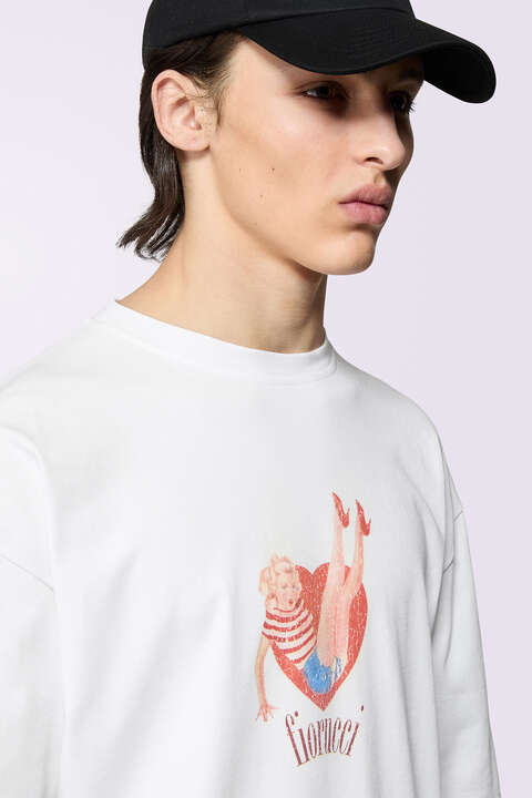 Fiorucci Pin Up Lover T-Shirt White