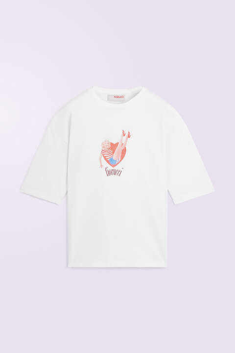 Fiorucci Pin Up Lover T-Shirt White