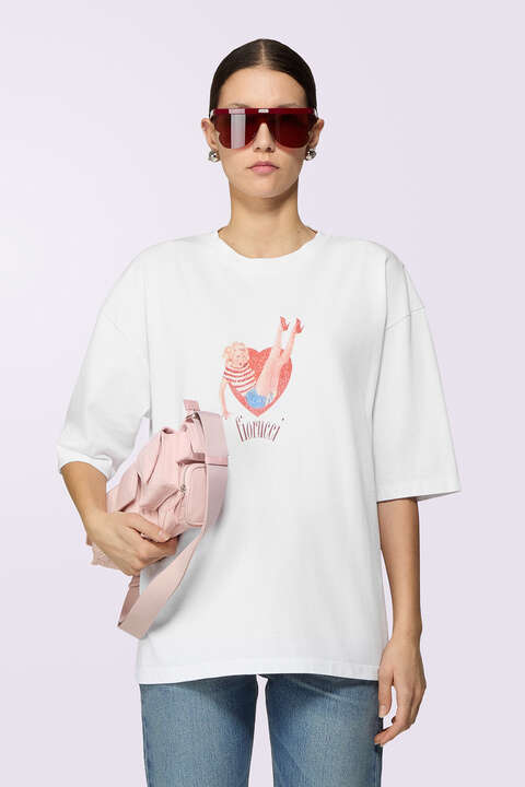 fiorucci Pin Up Lover T-Shirt White