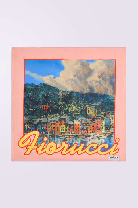 fiorucci Portofino Postcard Scarf Multi