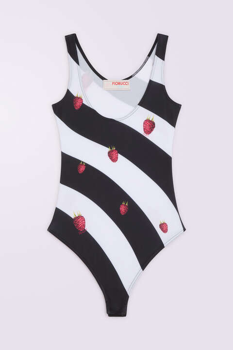 Fiorucci Raspberry Print Bodysuit Multi