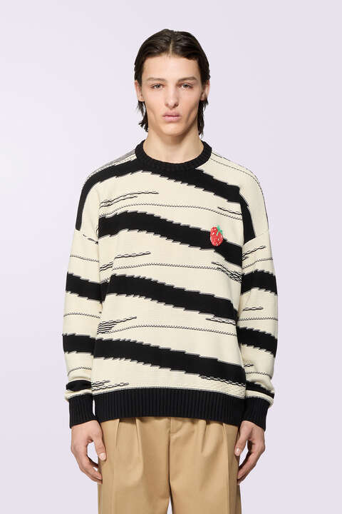 Fiorucci Raspberry Stripe Knit Jumper Multi
