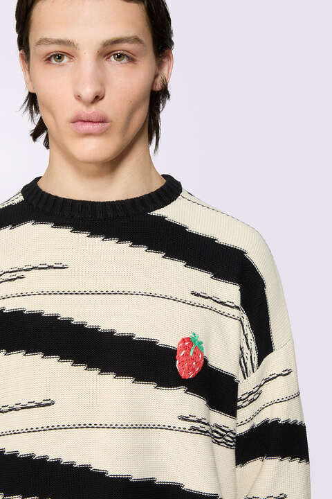 Fiorucci Raspberry Stripe Knit Jumper Multi