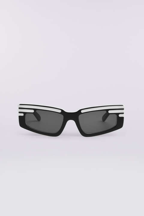fiorucci Rectangular Wing Sunglasses Black