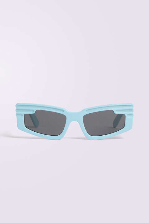 fiorucci Rectangular Wing Sunglasses Blue