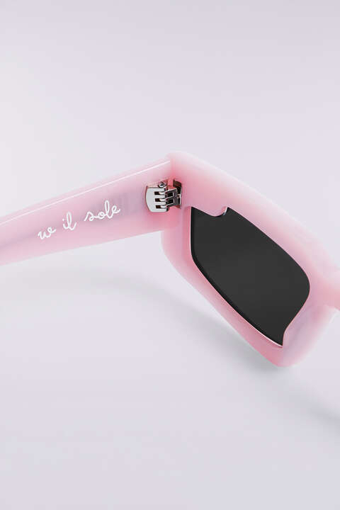 Fiorucci Rectangular Wing Sunglasses Pink