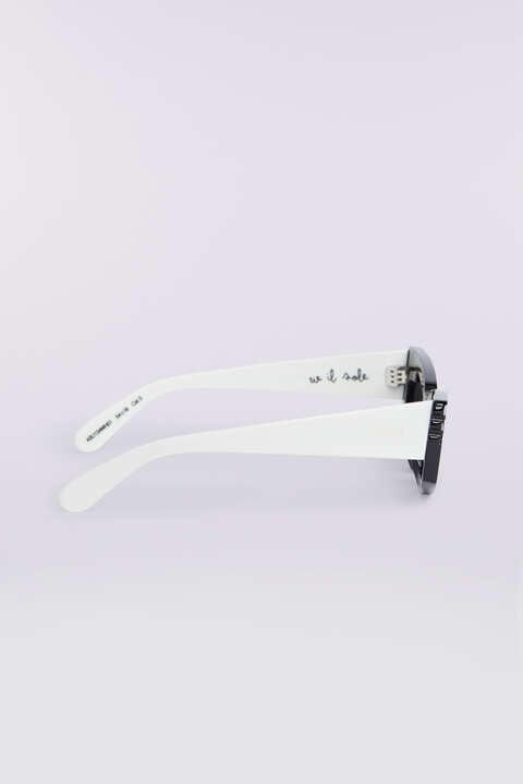 Fiorucci Rectangular Wing Sunglasses White