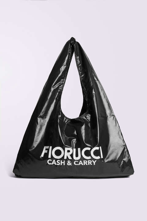 fiorucci Recycled Nylon Hobo Bag Black