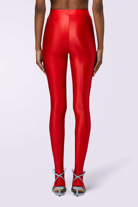 Fiorucci Semi-Footed Leggings Red