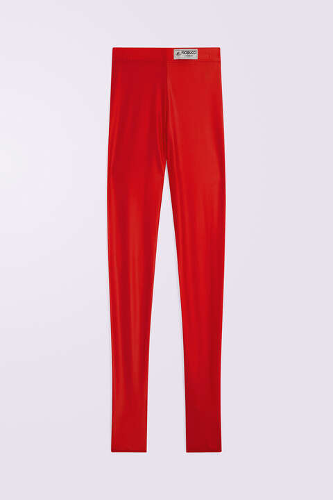 Fiorucci Semi-Footed Leggings Red