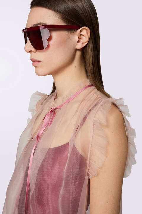 Fiorucci Sheer Nightgown Midi Dress Pink