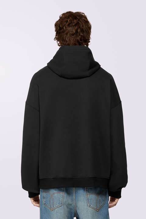 Fiorucci Skateboard Print Hoodie Black