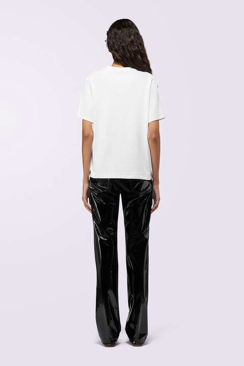 Fiorucci Straight Fit Vinyl Trousers Black