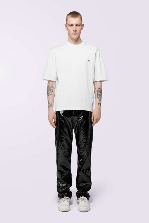 fiorucci Straight Fit Vinyl Trousers Black