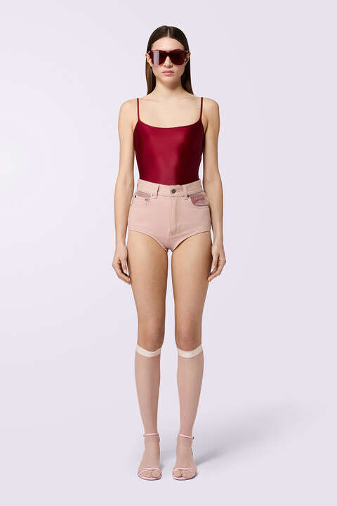 fiorucci Strappy Bodysuit Red