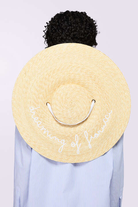 Fiorucci Straw Tie Hat Multi