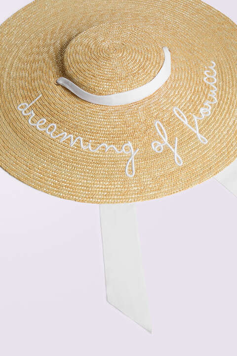 Fiorucci Straw Tie Hat Multi