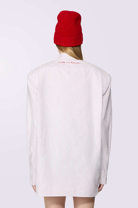 Fiorucci Stripe Flannel Shirt Pink