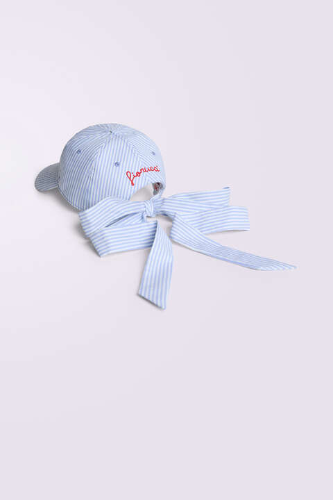 Fiorucci Stripe Tie Cap Blue