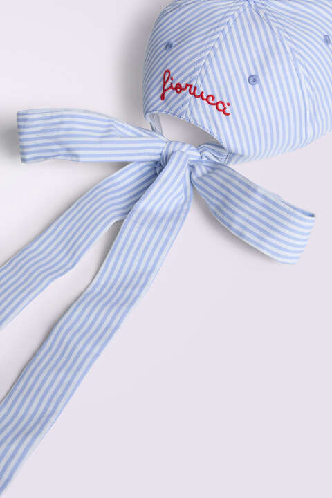 Fiorucci Stripe Tie Cap Blue