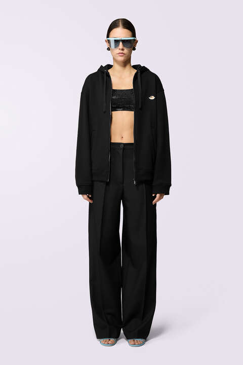 fiorucci Tailored Wide Leg Trousers Black