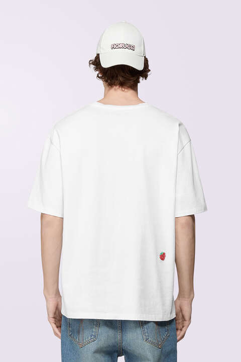 Fiorucci Unisex Dinosaur T-Shirt White