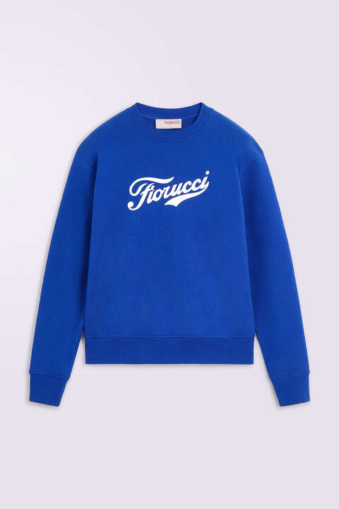 Fiorucci Varsity Logo Regular Sweatshirt Blue