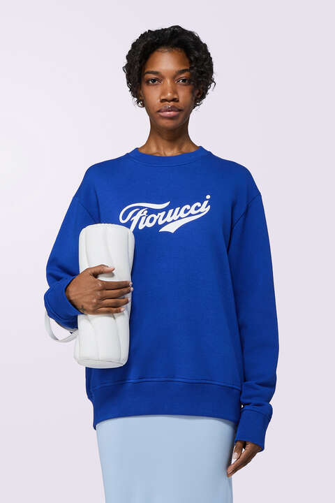 fiorucci Varsity Logo Regular Sweatshirt Blue