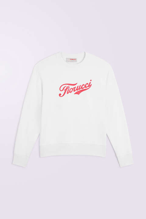 Fiorucci Varsity Logo Regular Sweatshirt White