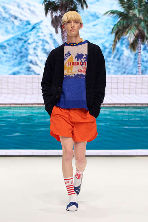 Fiorucci Varsity Logo Striped Socks White