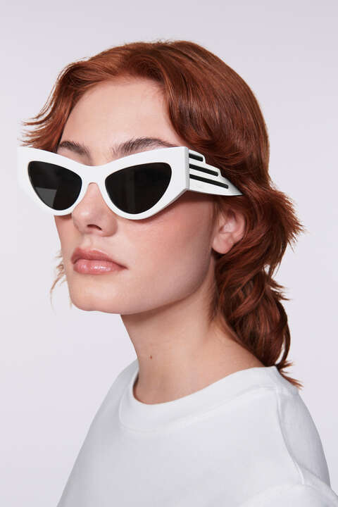Fiorucci Wing Sunglasses White